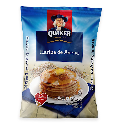 QUAKER HARINA DE AVENA (BOLS) 400Gx24UN