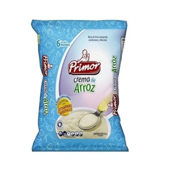 PRIMOR CREMA ARROZ BOLSA ENRIQ 900Gx12UN