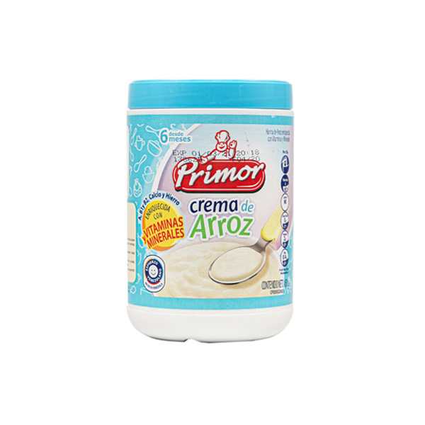 PRIMOR CREMA ARROZ ENRIQUECIDA POTE 450Gx24UN