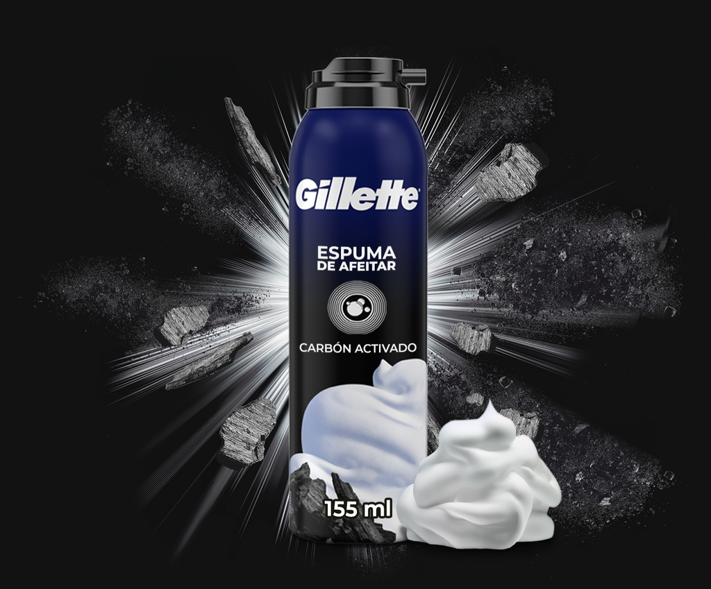GILLETTE ESPUMA CARBON 150GX12UN