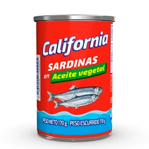 CALIFORNIA SARDINA EN ACEITE 170GX20UN