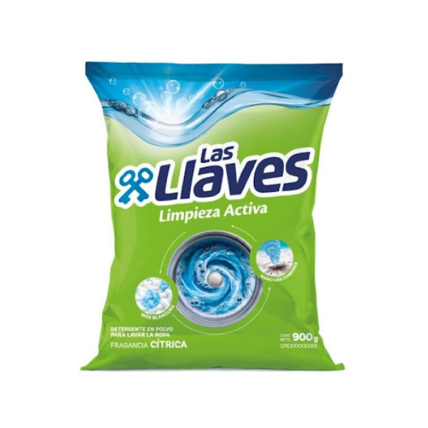 LAS LLAVES DET. L.ACTIVA CITRICA 900Gx20UN