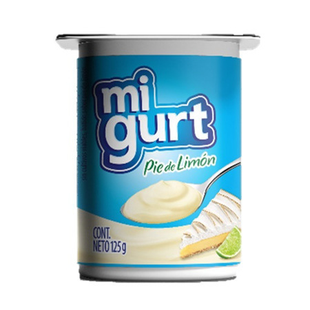YOGURT FRUTA PIE DE LIMON MIGURT 125GX24UND