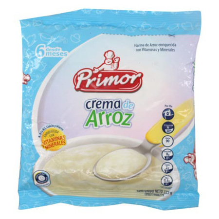 PRIMOR CREMA ARROZ BOLSA ENRIQ 225Gx20UN
