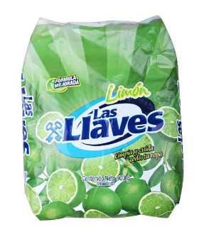 LAS LLAVES DETERGENTE LIMON 400Gx16UN