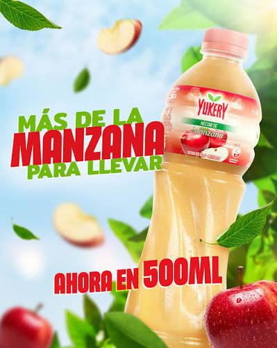 YUKERY MANZANA PET 500MLx12UN