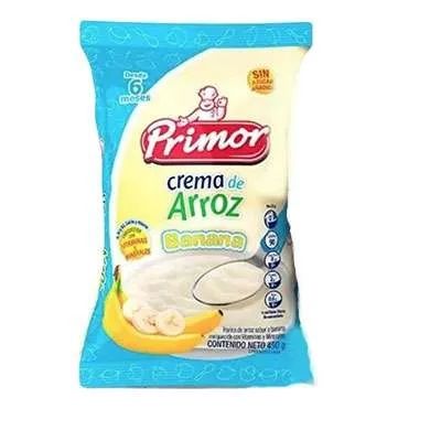 PRIMOR CREMA ARROZ BOLSA BANANA 450Gx16UN